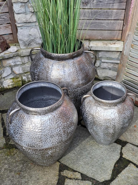 Metall Amphore, altsilber