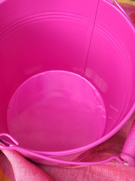 Pflanzeimer Stellina mit Henkel, pink