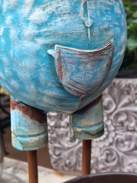 Metall Hahn Leopold zum Bepflanzen