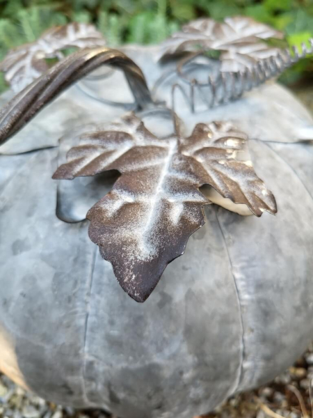 Dekokürbis, antik-zink