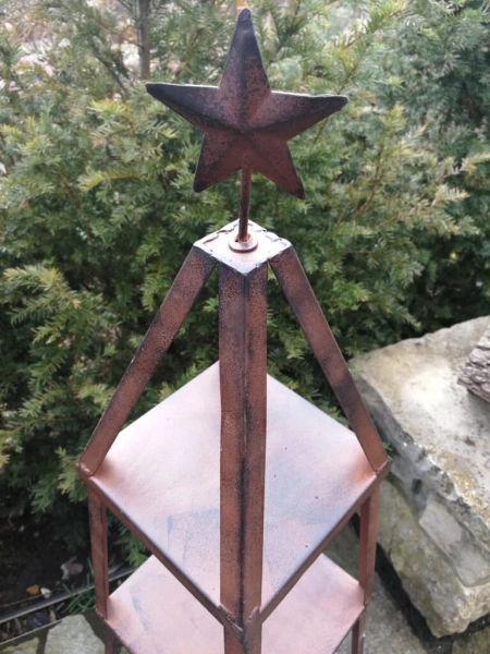 Metall Dekoregal Joule, dunkelbraun