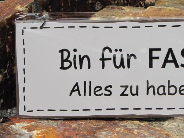 Shabby Chic Metallspruchschild für alles