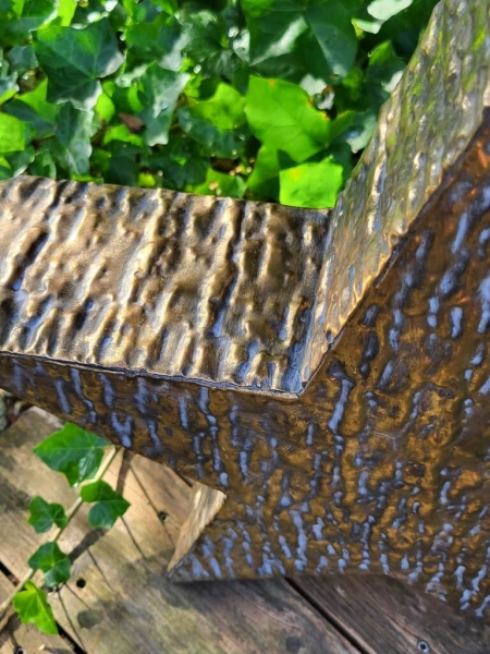 Metallstern zum Stellen, schwarz-gold