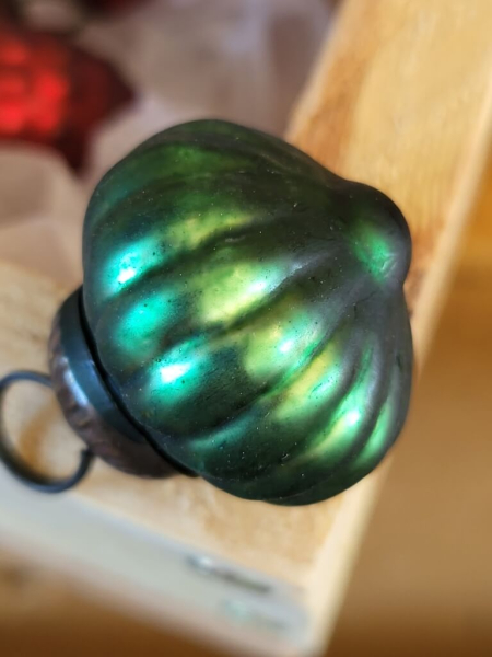 Christbaumkugel Zwiebel mini, grün