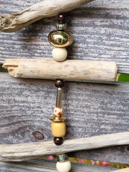 Mobile Treibholz, Boho-Gold