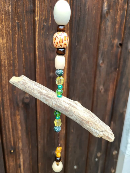 Mobile Treibholz, Boho-Green