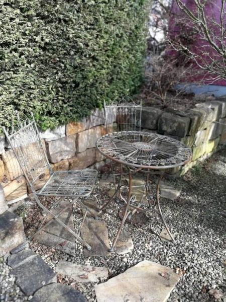 Gartenmöbelset Figaro, antik-grün
