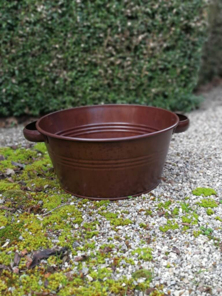 Edelrostoptik Pflanzschale Griffo