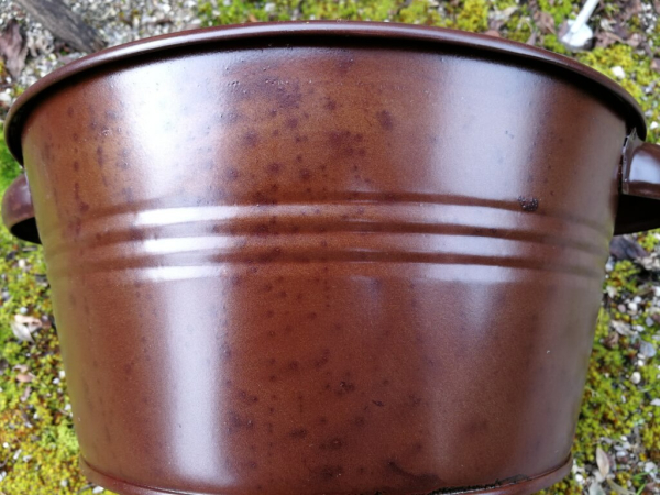 Edelrostoptik Pflanzschale Griffo