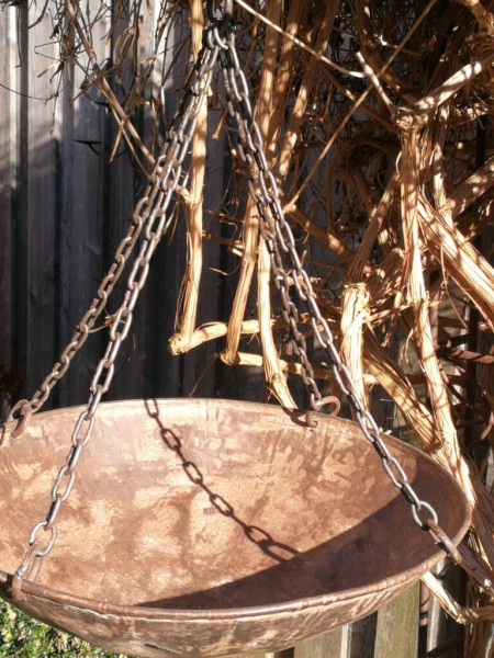 Pflanzschale Elias aus Metall, zum Hängen