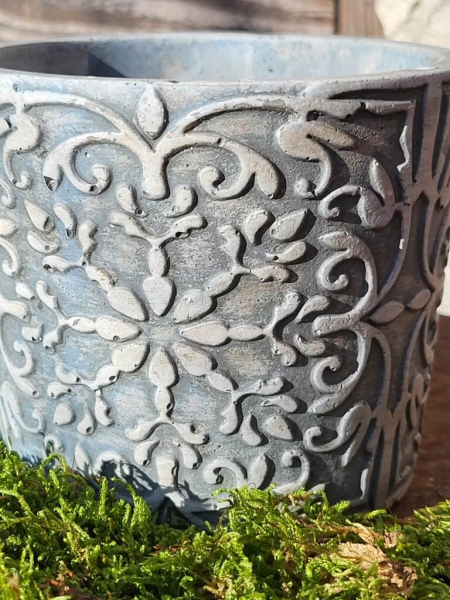 Pflanztopf Belisa, antik-grau