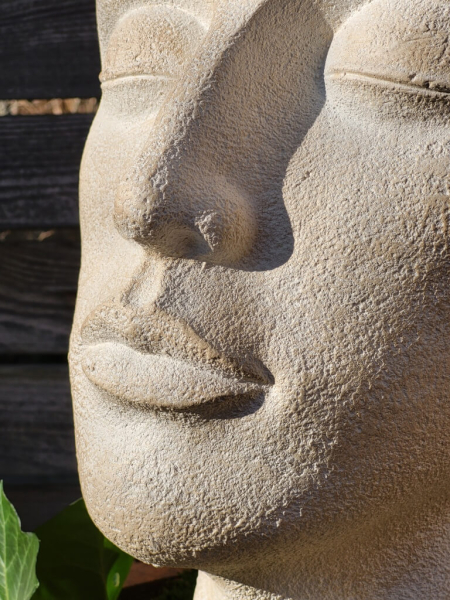 Pflanztopf Gesicht, modern, Magnesia