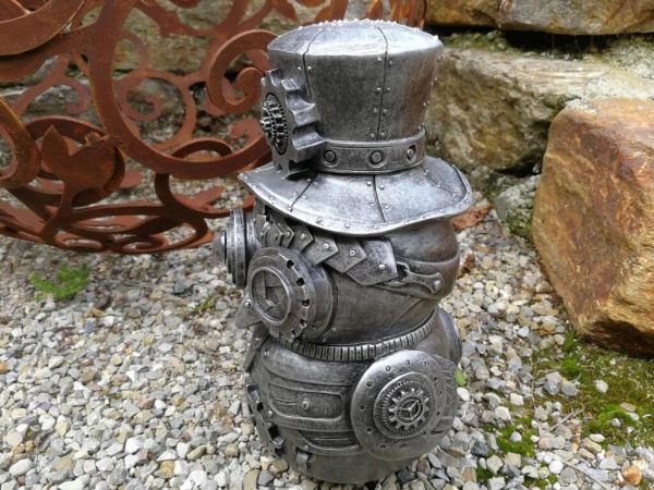 Steampunk Eule Phileas aus Polyresin