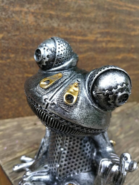 Steampunk Frosch Sydney aus Polyresin