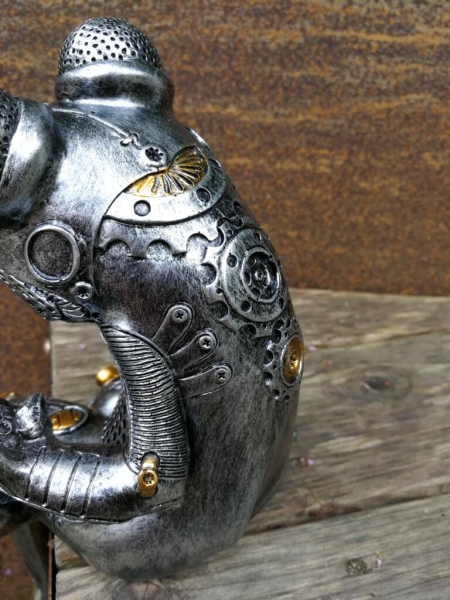 Steampunk Frosch Sydney aus Polyresin