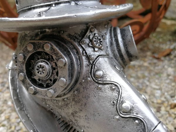 Steampunk Krähenkopf Raymond aus Polyresin