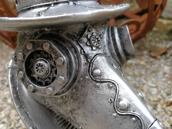 Steampunk Krähenkopf Raymond aus Polyresin