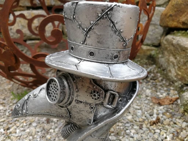 Steampunk Krähenkopf Raymond aus Polyresin
