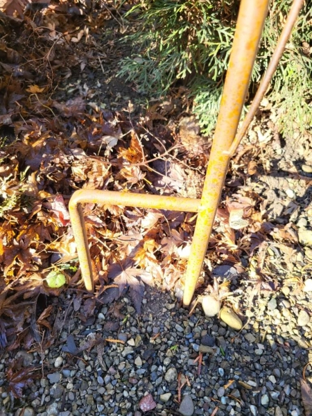 Edelrostoptik Rankstab Blüten, Lilien