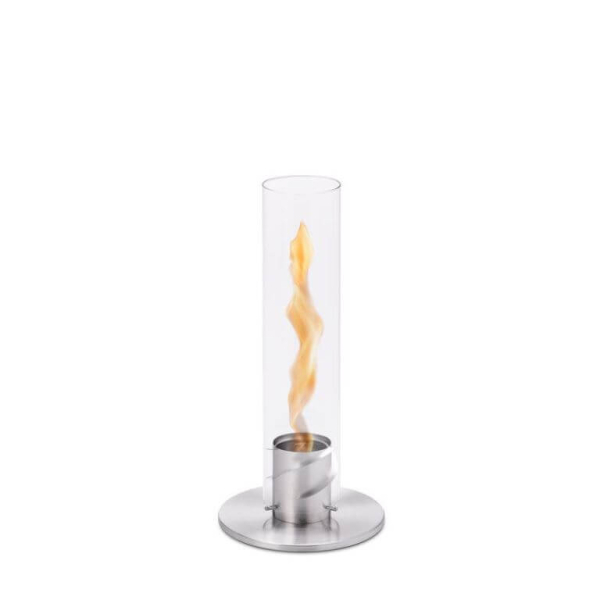 Tischfeuer Spin für Brenngel silber