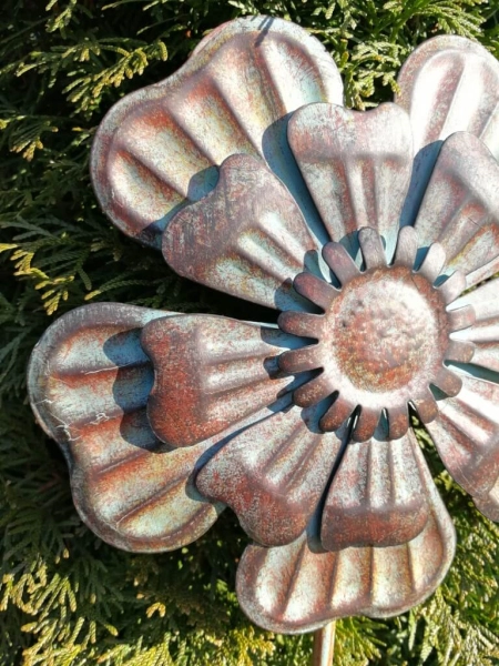 Vintage Blume Stefan, antik-grün