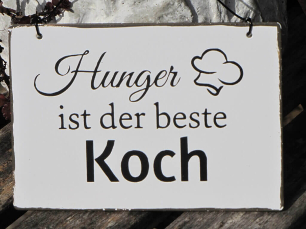 Shabby Chic Metallspruchschilder Kochen 4