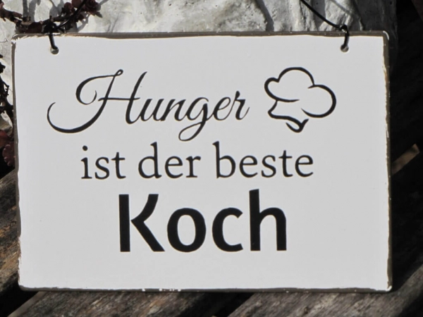 Shabby Chic Metallspruchschilder Kochen 2