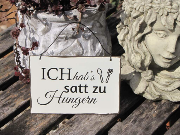 Shabby Chic Metallspruchschilder Kochen 2