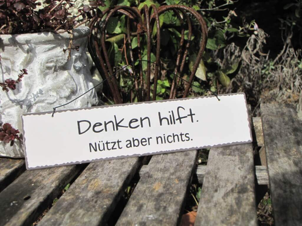 Shabby Chic Metallspruchschilder Funny
