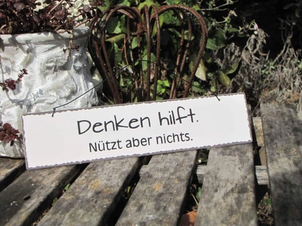 Shabby Chic Metallspruchschilder Funny
