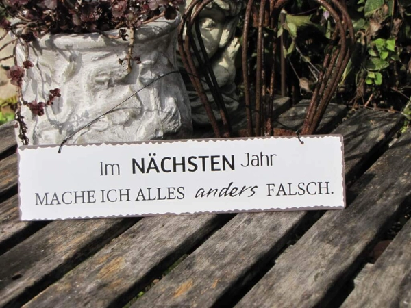 Shabby Chic Metallspruchschilder Funny