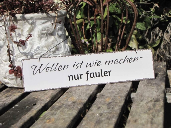 Shabby Chic Metallspruchschilder Funny