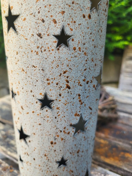 Shabby Chic Kerzenpodest, grau