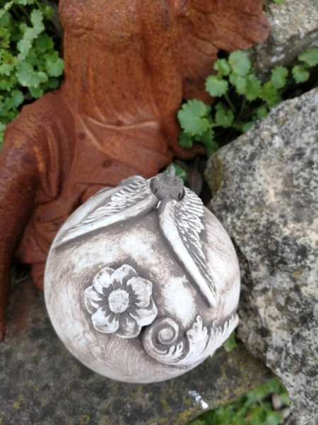 Shabby Dekokugel Angel, nougat-braun