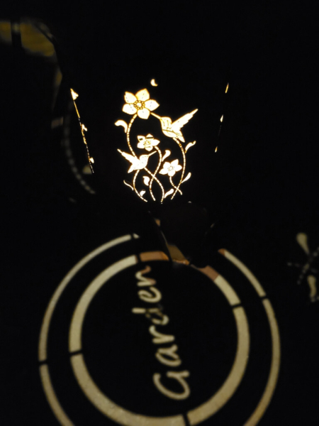 Edelrost LED Solarlaterne Garden