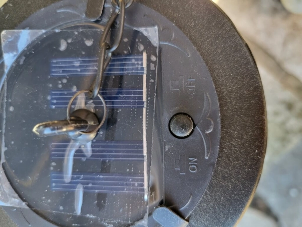 LED Solarlaterne Gräser schwarz, zum Hängen
