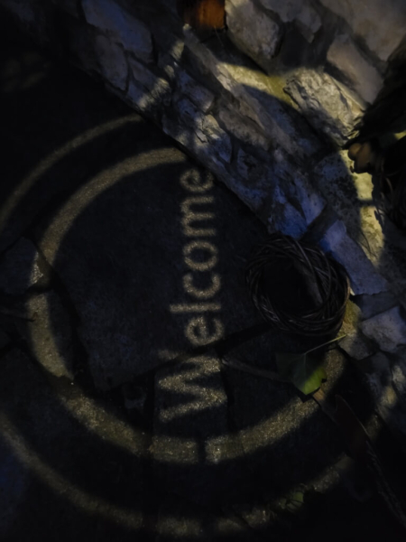 Edelrost LED Solarlaterne Welcome