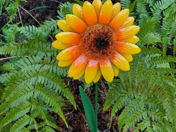 Metall Sonnenblume Sunnie, bunt