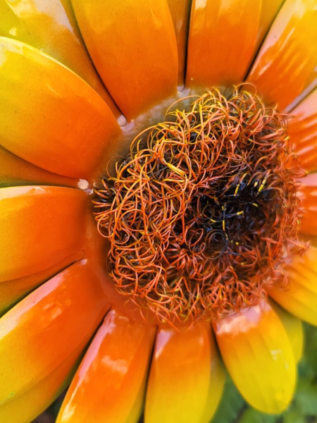 Metall Sonnenblume Sunnie, bunt