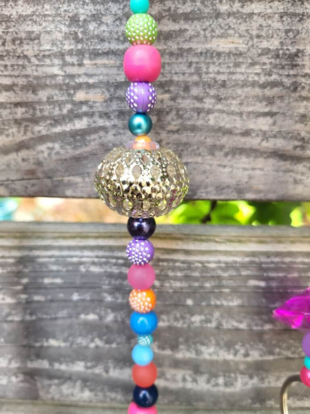 Boho Sonnenfänger Colorful, bunt mit Silberringen