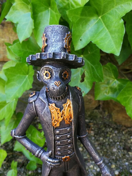 Steampunk Affe aus Polyresin