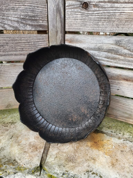 Tablett Schale Faery, braun-schwarz, Polyresin