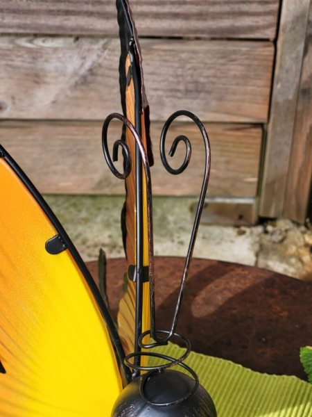 Teelichthalter Schmetterling, orange