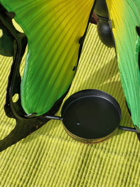 Teelichthalter Schmetterling, grün