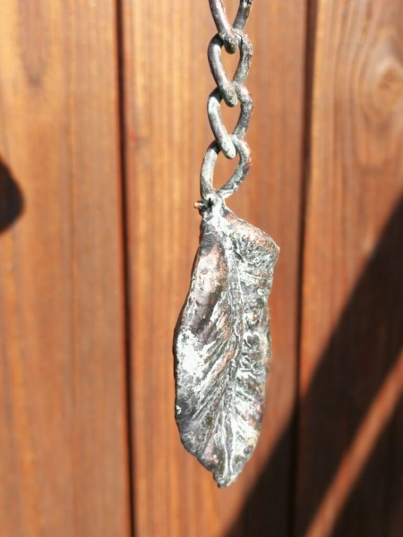 Metall Gartenglocke Spaten, grau