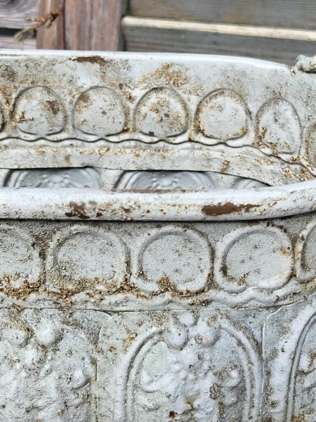 Vintage Metallschale länglich-oval mit Griffen