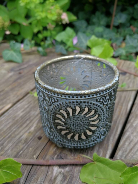 Shabby Chic Teelichthalter Kreis, zum Stellen