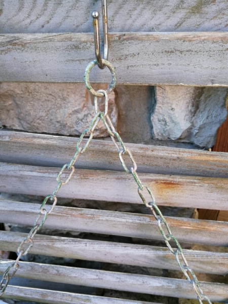 Metall Wandeimer zum Bepflanzen, grün
