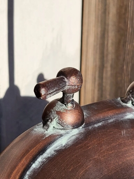 Vogeltränke Wasserhahn, Kupferoptik