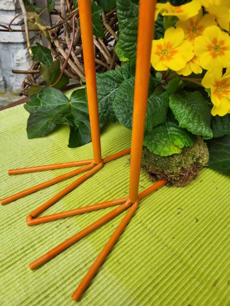 Metall Vogel Paddy mit Wackelkopf, gelb